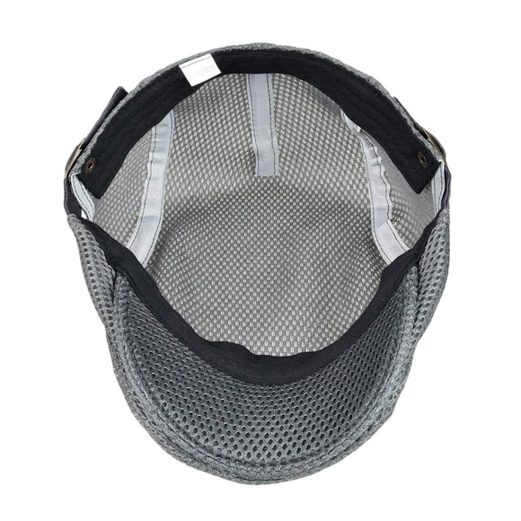 Mesh Beret Hat Summer Ivy Cap Classic Flat Cap - Picture 5 of 7